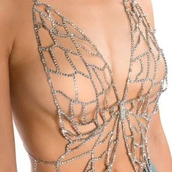 HOLD ME RHINESTONE BRA TOP -helmut shop hold me rhinestone bra top silver 6 6