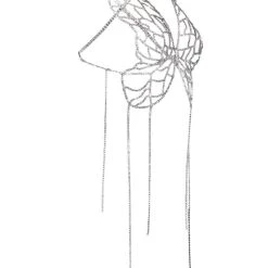 HOLD ME RHINESTONE BRA TOP -helmut shop hold me rhinestone bra top silver 8 8