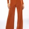 HOLD UP SLINKY PALAZZO PANT -helmut shop hold up slinky palazzo pant rust 1 1