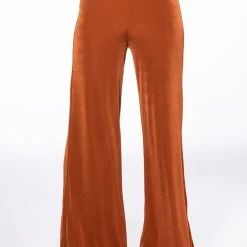 HOLD UP SLINKY PALAZZO PANT -helmut shop hold up slinky palazzo pant rust 3 3