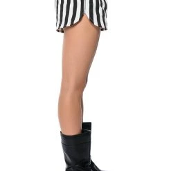 HOLIDAY PULL ON STRIPE SHORT -helmut shop holiday pull on stripe short black white 7 7 c1