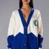HONOR ROLL OVERSIZED CARDIGAN -helmut shop honor roll oversized cardigan ivory multi 1 1