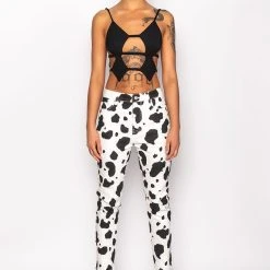 HOTTIE CUTOUT CROP TANK -helmut shop hottie cutout crop tank black 9 9