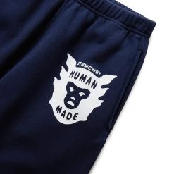 Human Made SWEAT SHORTS -helmut shop humanmadeSWEATSHORTSNAVYSHM23PT012 3