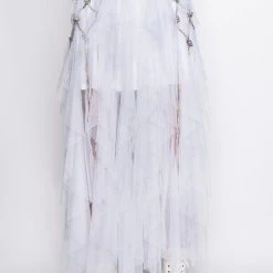 I AM ME CLYDE RAINBOW RHINESTONE CORD DENIM BELT -helmut shop i am me clyde rainbow rhinestone cord denim belt medium blue denim 10 10