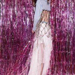 I AM ME CLYDE RAINBOW RHINESTONE CORD DENIM BELT -helmut shop i am me clyde rainbow rhinestone cord denim belt medium blue denim 7 7