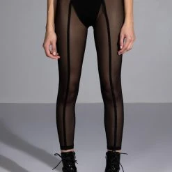 I AM THE VIEW SHEER LEGGING -helmut shop i am the view sheer legging black 1 1 c1 c1