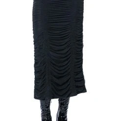 I ONLY GET BETTER RUCHED MAXI SKIRT -helmut shop i only get better ruched maxi skirt black 6 6