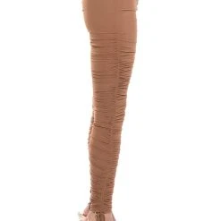 I WIN AGAIN STACKED LEGGINGS -helmut shop i win again stacked leggings brown 6 6