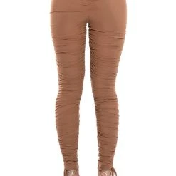 I WIN AGAIN STACKED LEGGINGS -helmut shop i win again stacked leggings brown 7 7