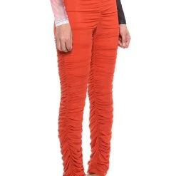 I WIN AGAIN STACKED WIDE LEG LEGGINGS -helmut shop i win again stacked wide leg leggings red 2 2