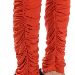 I WIN AGAIN STACKED WIDE LEG LEGGINGS -helmut shop i win again stacked wide leg leggings red 8 8