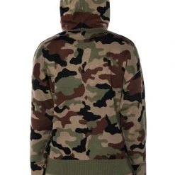 INCOGNITO MODE KNIT HOODIE -helmut shop incognito mode knit hoodie green multi 5 5