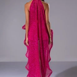 INTO THE WORLD HIGH LOW DRESSY TANK -helmut shop into the world high low dressy tank pink 5 5