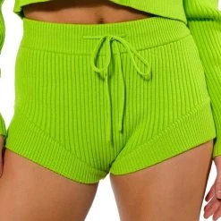 IRREPLACEABLE KNIT SHORT -helmut shop irreplaceable knit short lime 11 11