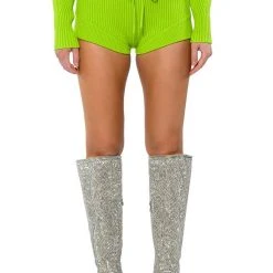 IRREPLACEABLE KNIT SHORT -helmut shop irreplaceable knit short lime 4 4