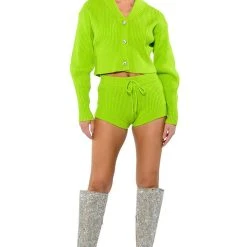 IRREPLACEABLE KNIT SHORT -helmut shop irreplaceable knit short lime 6 6