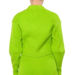 IRREPLACEABLE RHINESTONE BUTTON CARDIGAN -helmut shop irreplaceable rhinestone button cardigan lime 9 9