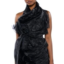 ISADORA BELTED HALTER NECK MINI DRESS