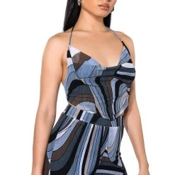 IT GIRL CORSET TIE TOP -helmut shop it girl corset tie top grey multi 2 2