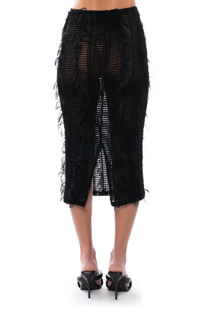 ITS A WRAP MACRAME MESH BODYCON MIDI SKIRT 9 ITS A WRAP MACRAME MESH BODYCON MIDI SKIRT - Image 7