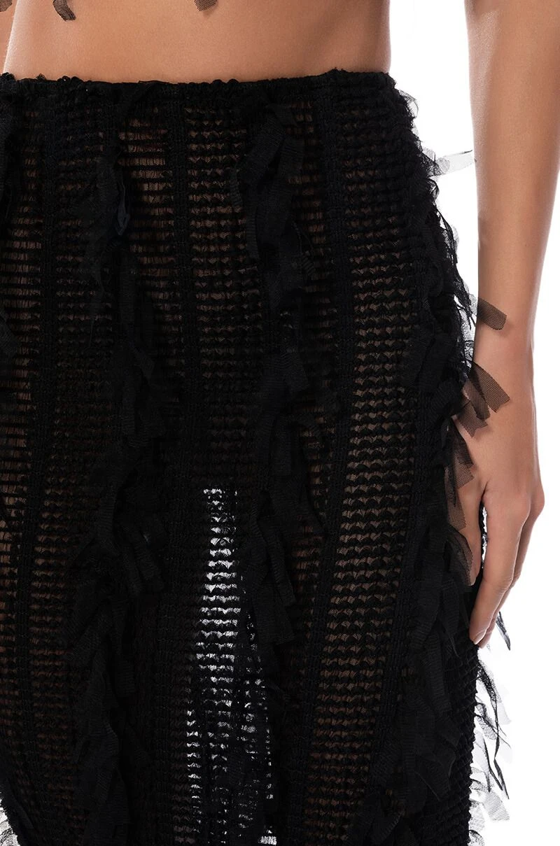 ITS A WRAP MACRAME MESH BODYCON MIDI SKIRT 10 ITS A WRAP MACRAME MESH BODYCON MIDI SKIRT - Image 8
