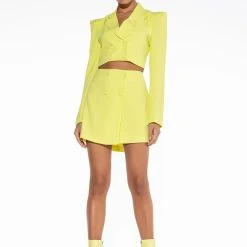 IT'S THE LOOK FOR ME MINI SKIRT -helmut shop its the look for me mini skirt lime 3 3