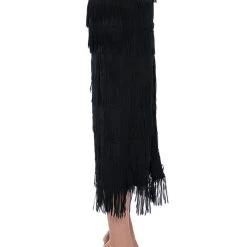 ITS YOUR TIME FRINGE MIDI SKIRT -helmut shop its your time fringe midi skirt black 7 7