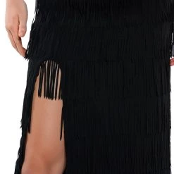 ITS YOUR TIME FRINGE MIDI SKIRT -helmut shop its your time fringe midi skirt black 9 9