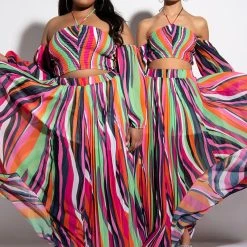 IVY SMOCKED HALTERNECK BLOUSE -helmut shop ivy smocked halterneck blouse multi 6 6