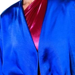 JAN TIE FRONT BLOUSE -helmut shop jan tie front blouse royal blue 10 10
