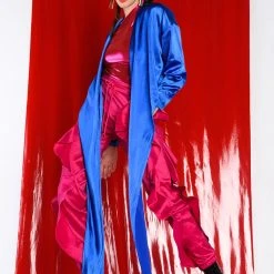 JAN TIE FRONT BLOUSE -helmut shop jan tie front blouse royal blue 2 2