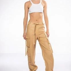 JAZZ FAUX LEATHER JOGGER -helmut shop jazz faux leather jogger beige 4 4 c1 c1 c1 c1 c1