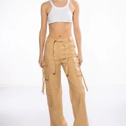 JAZZ FAUX LEATHER JOGGER -helmut shop jazz faux leather jogger beige 9 9 c1 c1 c1 c1 c1