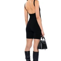 JENNA CLASSIC SCOOP BACK ROMPER 12 JENNA CLASSIC SCOOP BACK ROMPER -helmut shop jenna classic scoop back romper black 4 4