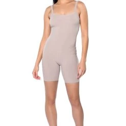 JENNA CLASSIC SCOOP BACK ROMPER -helmut shop jenna classic scoop back romper mocha 4 4