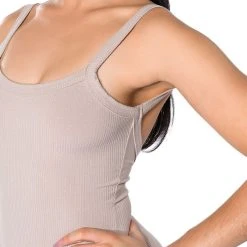 JENNA CLASSIC SCOOP BACK ROMPER -helmut shop jenna classic scoop back romper mocha 9 9