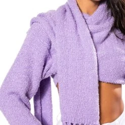 JESS KNIT MULTI WAY CARDIGAN -helmut shop jess knit multi way cardigan purple 10 10