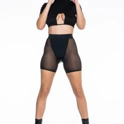 JEUNE POCKET DETAIL CUTOUT CROP TEE -helmut shop jeune pocket detail cutout crop tee black 4 4