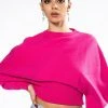 JULIET DOLMAN SLEEVE SWEATER -helmut shop juliet dolman sleeve sweater pink 1 1