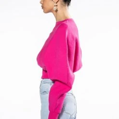 JULIET DOLMAN SLEEVE SWEATER -helmut shop juliet dolman sleeve sweater pink 4 4