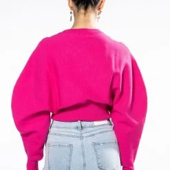 JULIET DOLMAN SLEEVE SWEATER -helmut shop juliet dolman sleeve sweater pink 5 5
