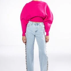 JULIET DOLMAN SLEEVE SWEATER -helmut shop juliet dolman sleeve sweater pink 7 7
