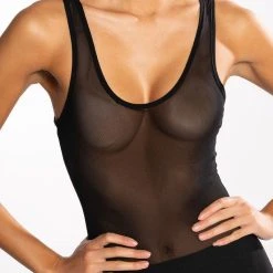 JUMP ON IT SLEEVELESS MESH JUMPSUIT -helmut shop jump on it sleeveless mesh jumpsuit black 7 7 c1