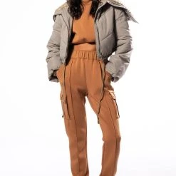 JUST A LOVER SCUBA CARGO JOGGER -helmut shop just a lover scuba cargo jogger brown 3 3