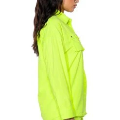 KAI BUTTONDOWN SHIRT 15 KAI BUTTONDOWN SHIRT -helmut shop kai buttondown shirt neon yellow 6 6