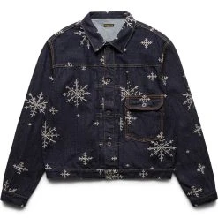 KAPITAL 14OZ DENIM SNOW EMBROIDERY 1ST JKT