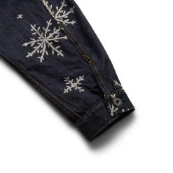 KAPITAL 14OZ DENIM SNOW EMBROIDERY 1ST JKT -helmut shop kapital14OZDENIMSNOWEMBROIDERY1STJKTIDG3K2110LJ106 6
