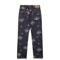 KAPITAL 14OZ DENIM SNOW EMBROIDERY 5P TH STRAIGHT -helmut shop kapital14OZDENIMSNOWEMBROIDERY5PTHSTRAIGHTIDG32K2110LP107 2