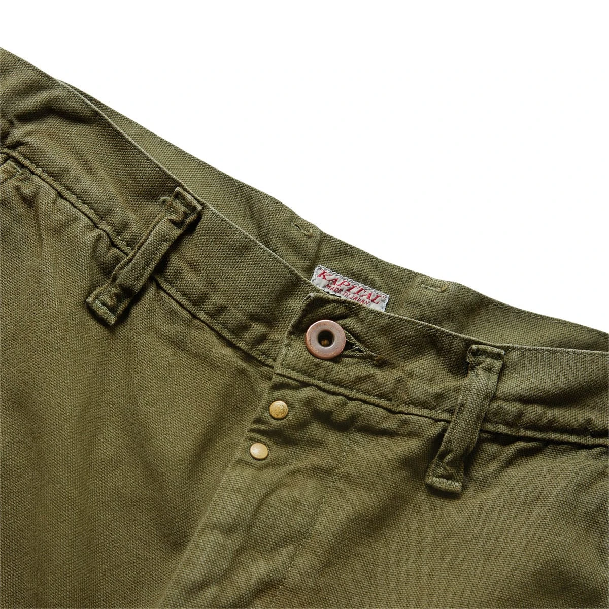 KAPITAL LIGHT CANVAS RINGOMAN CARGO PANTS 6 KAPITAL LIGHT CANVAS RINGOMAN CARGO PANTS - Image 4